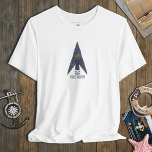 True North Tee | Vintage Nautical Compass Graphic T-Shirt | Ultra-Soft Eco-Friendly Graphic Tee