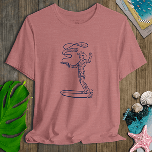 Urban Cowboy Tee | Vintage Surf Western | Ultra - Soft Eco - Friendly Graphic Tee