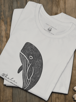 Whale Hello There T-Shirt | Ultra - Soft Eco - Friendly Graphic Tee | Ultra - Soft Eco - Friendly Graphic Tee