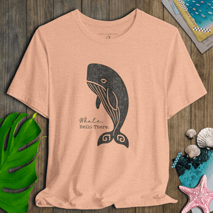 Whale Hello There T-Shirt | Ultra - Soft Eco - Friendly Graphic Tee | Ultra - Soft Eco - Friendly Graphic Tee