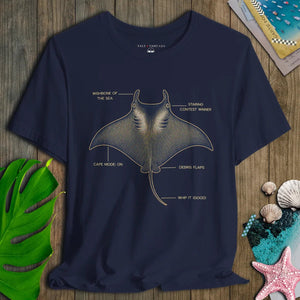 Whip It Ray Blueprint Tee - Salt + Threads Co.