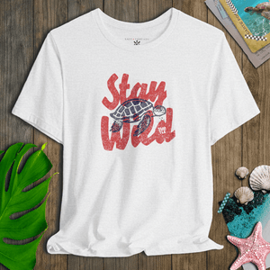 Wild at Heart Sea Turtle Tee | Vintage Coastal Wildlife Graphic T-Shirt | Ultra-Soft Eco-Friendly Graphic Tee