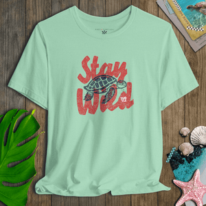 Wild at Heart Sea Turtle Tee | Vintage Coastal Wildlife Graphic T-Shirt | Ultra-Soft Eco-Friendly Graphic Tee