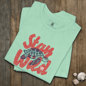 Wild at Heart Sea Turtle Tee | Vintage Coastal Wildlife Graphic T-Shirt | Ultra-Soft Eco-Friendly Graphic Tee